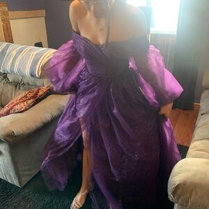 Prom dress from stacees size 0 32 bust multiple layers open front